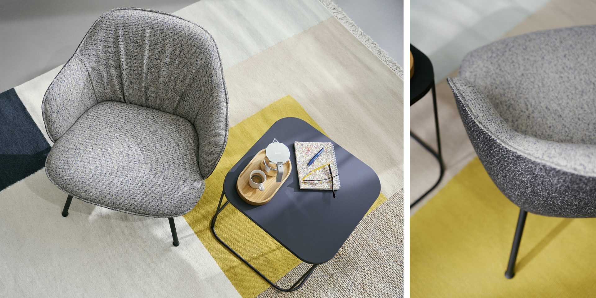 collezione di sedute con imbottitura completa se:café soft chair con Vanir