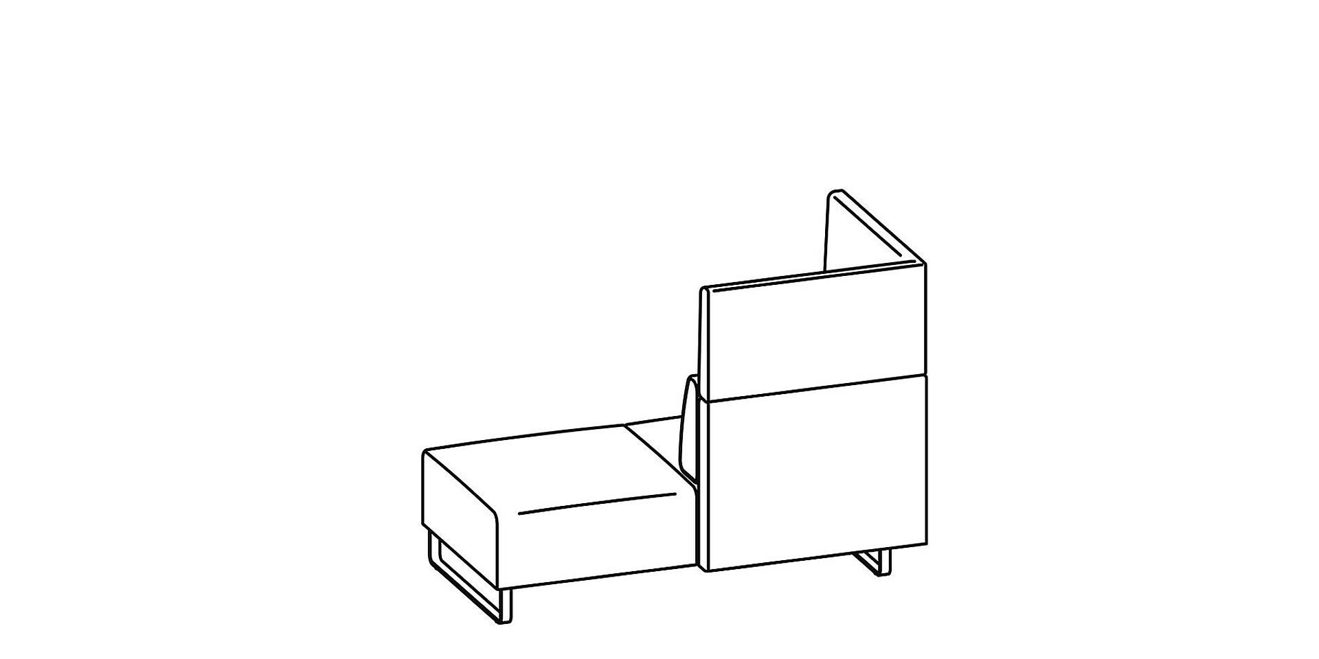 2-seater bench
