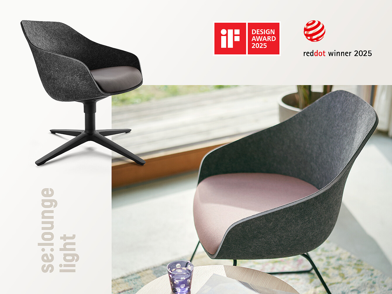 Sustainable and design award-winning: se:lounge light